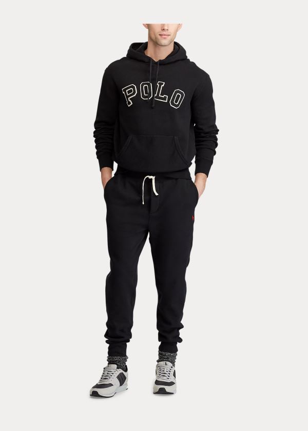 Pantalones Polo Ralph Lauren Hombre Negros - Cotton-Blend-Fleece - KMBLC8397